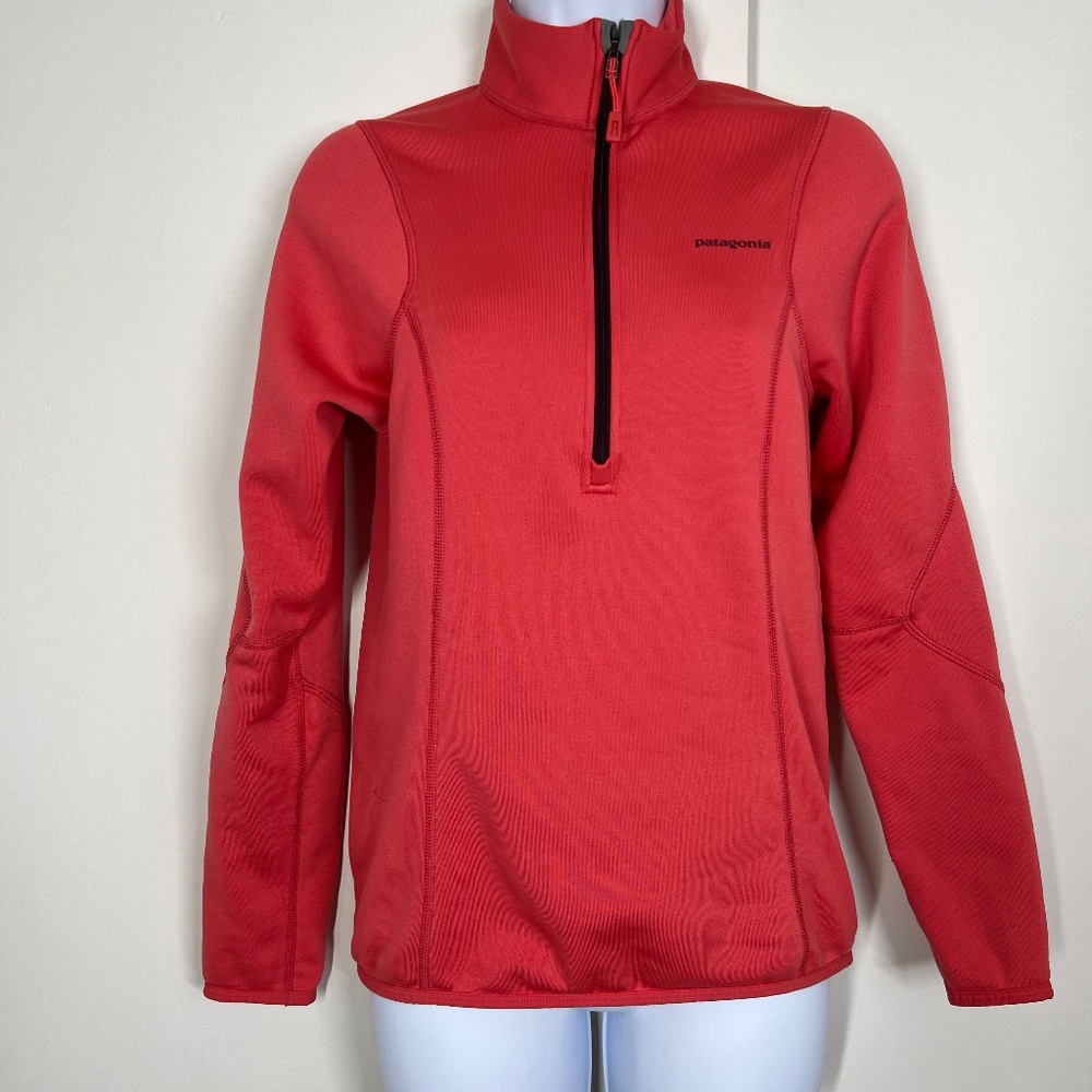 Patagonia 3/4 Zip Coral Polartec Pullover, Soft and Cozy,‎ XS Cozy